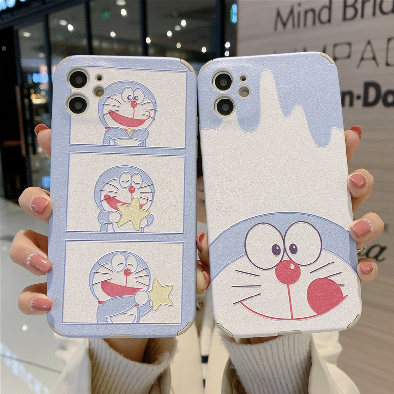 Ốp Lưng Mềm In Họa Tiết Doraemon Cho Iphone 12 Pro Max I11 X Xr 7 8 Plus