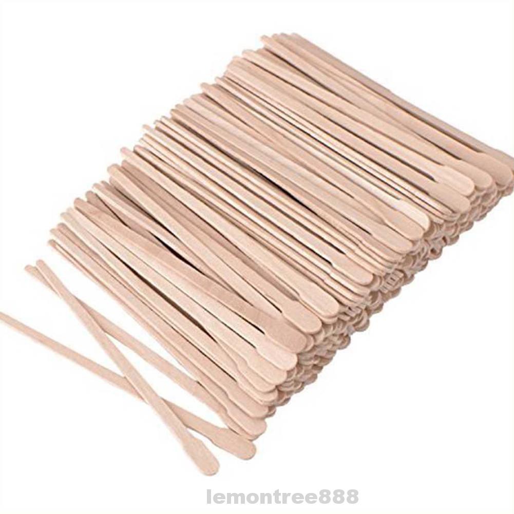 (Hàng Mới Về) Bộ 400 Que Gỗ Đầu Phẳng Cỡ Nhỏ Chuyên Dụng Cho Đánh Sáp Lông Mày | BigBuy360 - bigbuy360.vn