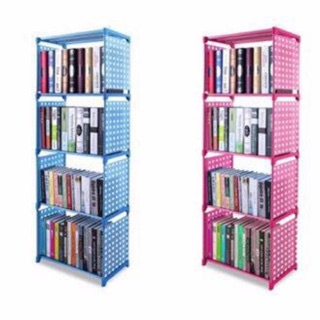 Kệ sách lắp ghép đa năng (4 tầng và 2buồng 7 ngăn)