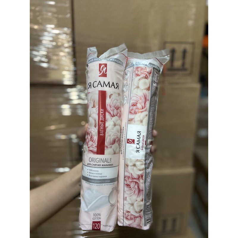 Bông tẩy trang nga TÔI LÀ NHẤT 120 miếng