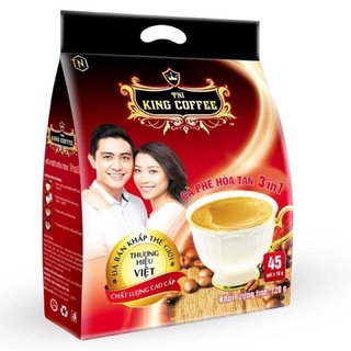 Cà phê hòa tan 3in1 king coffee 45 gói
