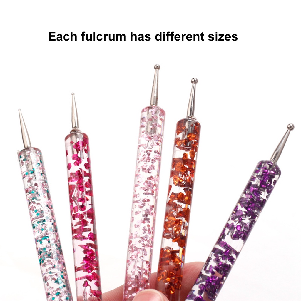 Set 5 Bút Hai Đầu Dùng Trang Trí Móng Tay Nghệ Thuật