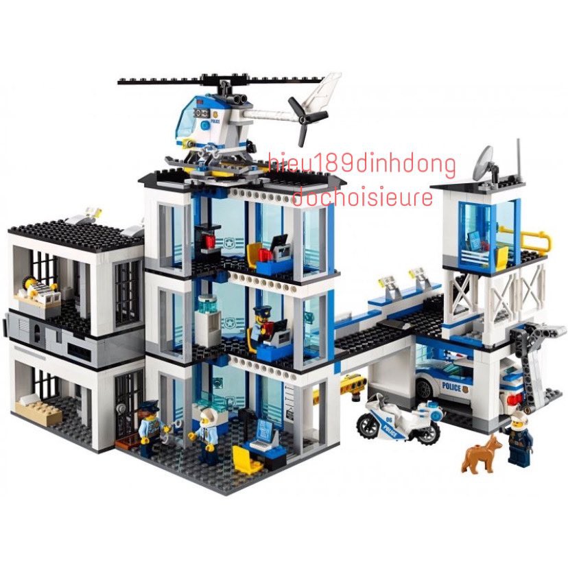 Lắp ráp xếp hình Lego city 60141 Lepin 02020 Bela 10660: Trụ sở cảnh sát