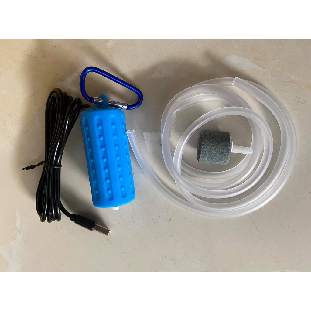 Sục khí cắm sạc dự phòng sục câu cá