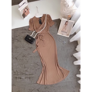 Váy Đi Biển, Đầm Thun Ôm Body Đuôi Cá Dáng Dài Chất Cotton Co Giãn Thoải Mái | V0001 | MeiMei Studio