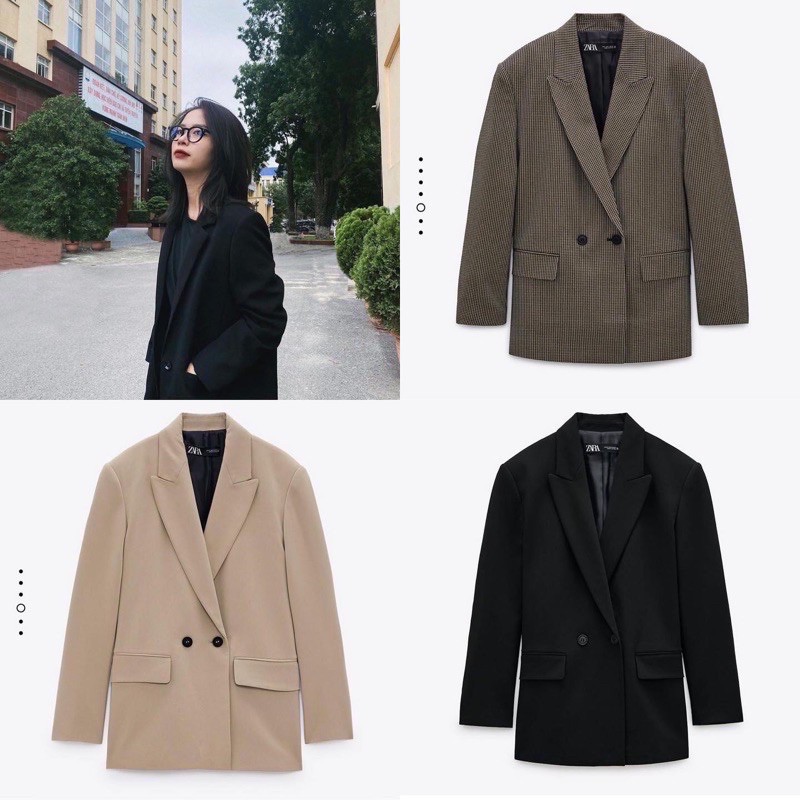 áo blazer zara xuất xịn đen sz s
