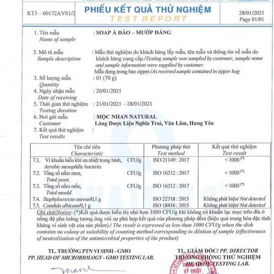 Xà bông nghệ ả đào xà bông mướp đắng trắng da mờ thâm xà loại bỏ mụn trứng cá viêm nang lông - handmade mộc nhan natural