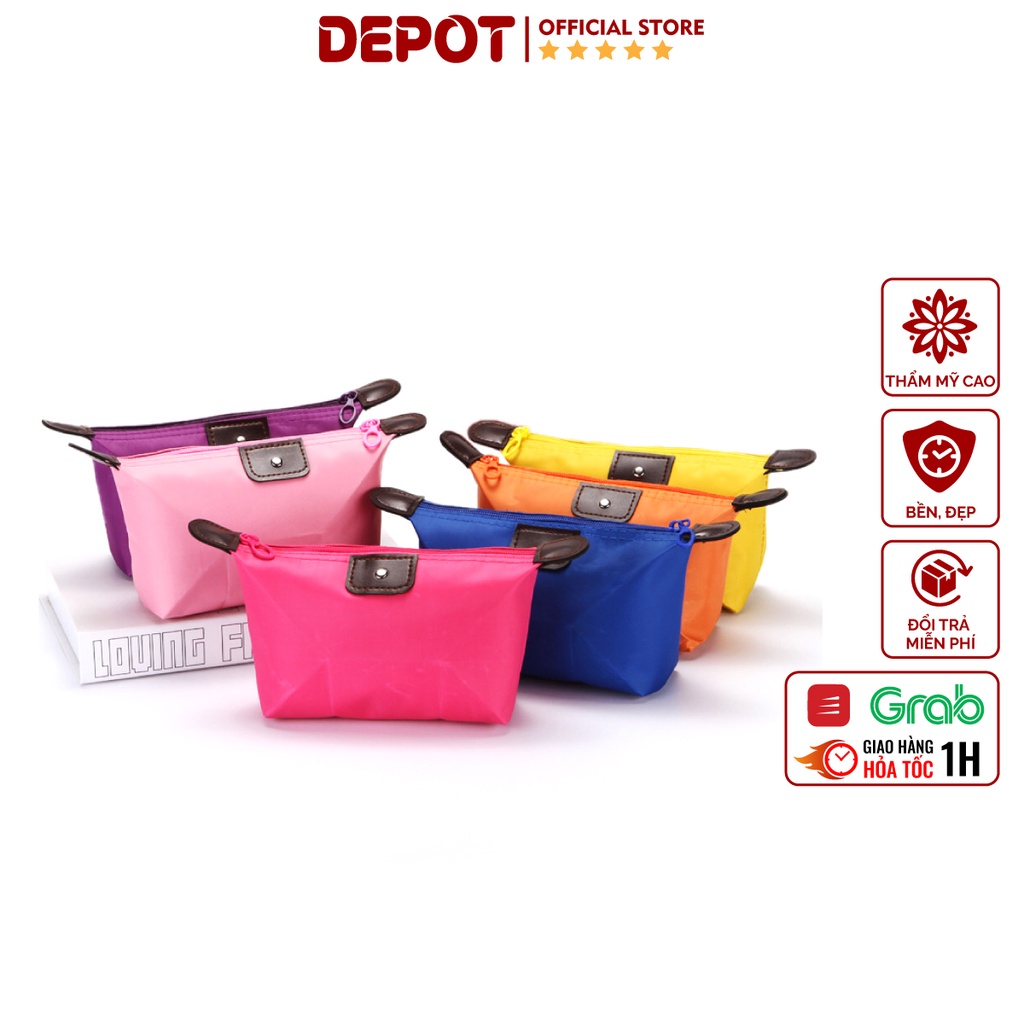 Túi du lịch mini DEPOT, túi đựng mỹ phẩm du lịch gọn nhẹ tiện dụng