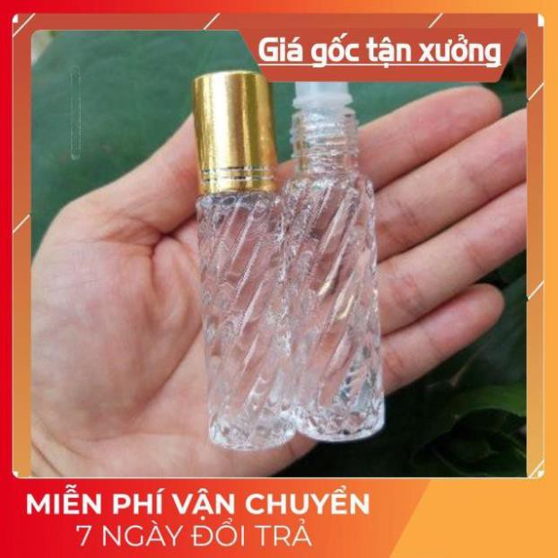 Lọ Chiết Nước Hoa ❤ SIÊU RẺ ❤ Lọ chiết nước hoa bi lăn 10ml nắp vàng đựng nước hoa , phụ kiện du lịch