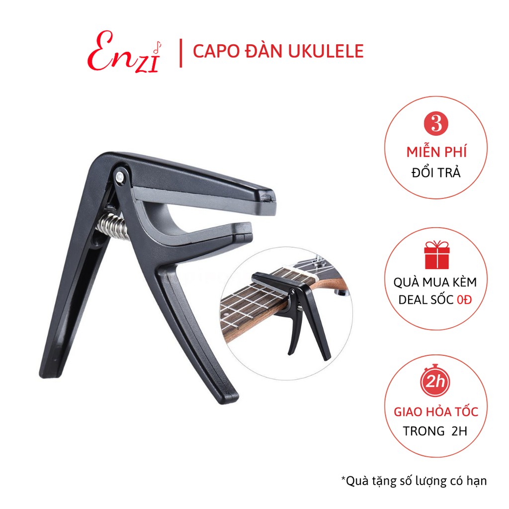 Capo cho đàn ukulele dành riêng đàn ukulele chất liệu nhựa Enzi