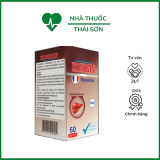 Bổ gan bổ gan Konigin - Hàng nhập khẩu Pháp hỗ trợ giải độc gan, làm mát gan, hạ men gan, tăng cường chức năng gan