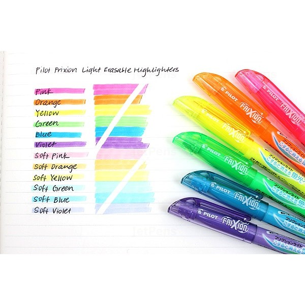 Bút highlight xóa được Pilot FriXion Light (màu Neon, Pastel)