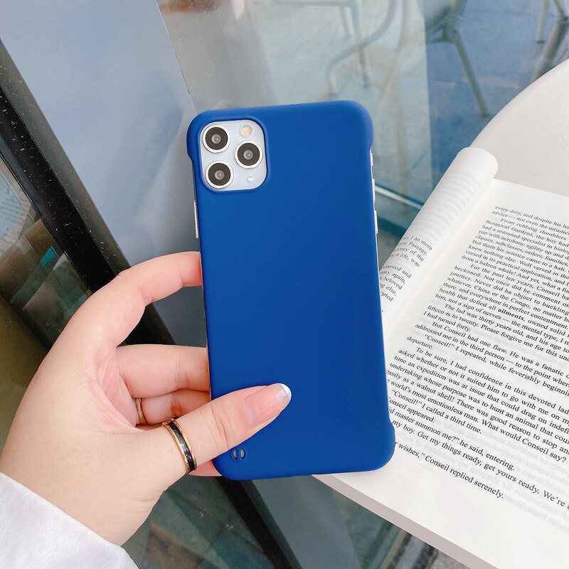 Ốp điện thoại PC không viền thời trang cho IPhone 12 11 Pro Max 6 6S 7 8 Plus