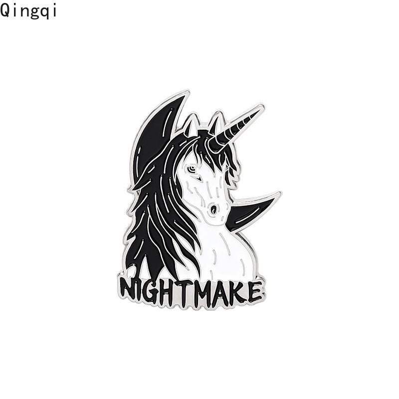 Ghim cài áo Miss Zoe kiểu hoạt hình phong cách gothic cá tính