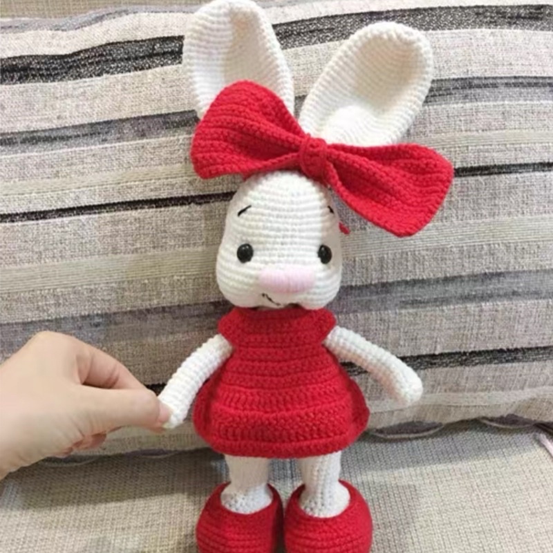 DIY Gói Nguyên Liệu Móc Len Thỏ Rabbit Dễ Thương- Quà Tặng Handmade Tự Làm Ý Nghĩa [Có hướng dẫn]