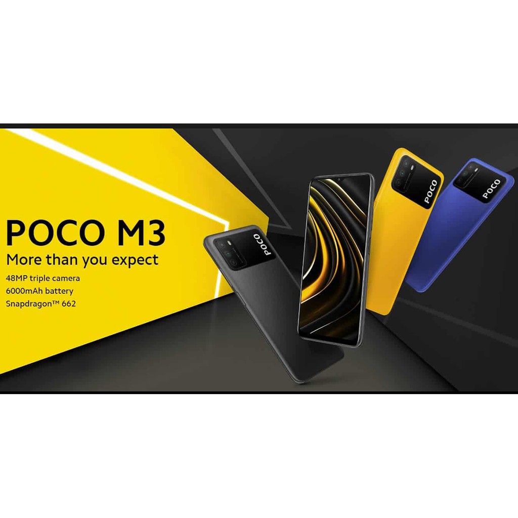 ĐIỆN THOẠI XIAOMI POCO M3 | 6.53" | 4G | 64G | 48+2+2MP| 8MP| 6000mAh - Hàng Chính Hãng Digiworld | BigBuy360 - bigbuy360.vn