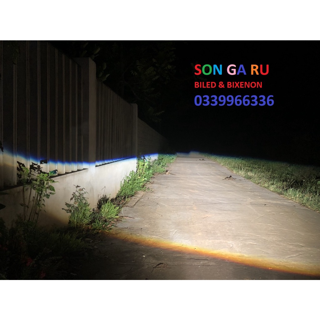 Đèn Bi LED S-LIGHT PRO x2 trợ pha LASER 3 inch
