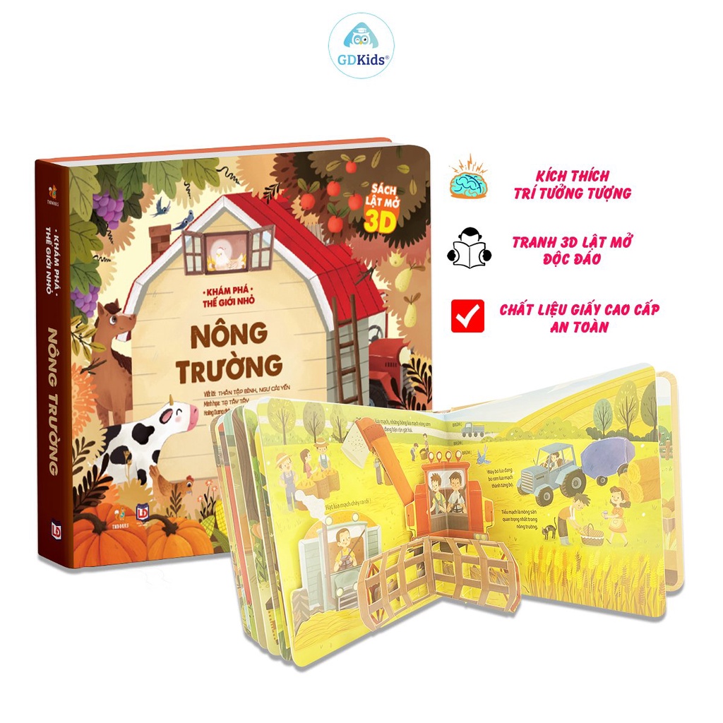 Sách Tương Tác 3D - Khám Phá Thế Giới Nhỏ - Nông Trường