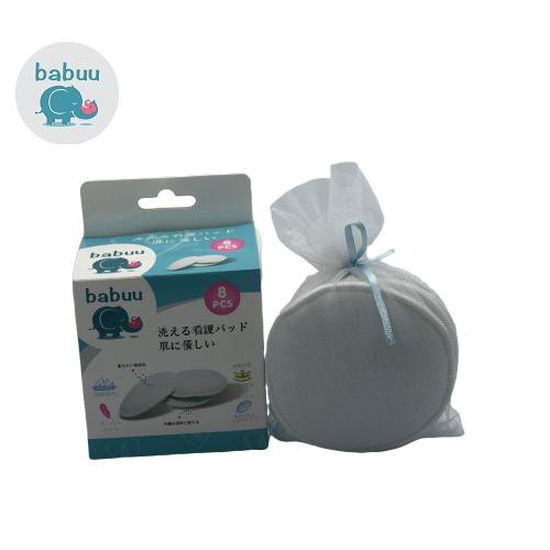 Miếng lót thấm sữa bằng vải Babuu Baby dùng được nhiều lần - Hộp 8 miếng