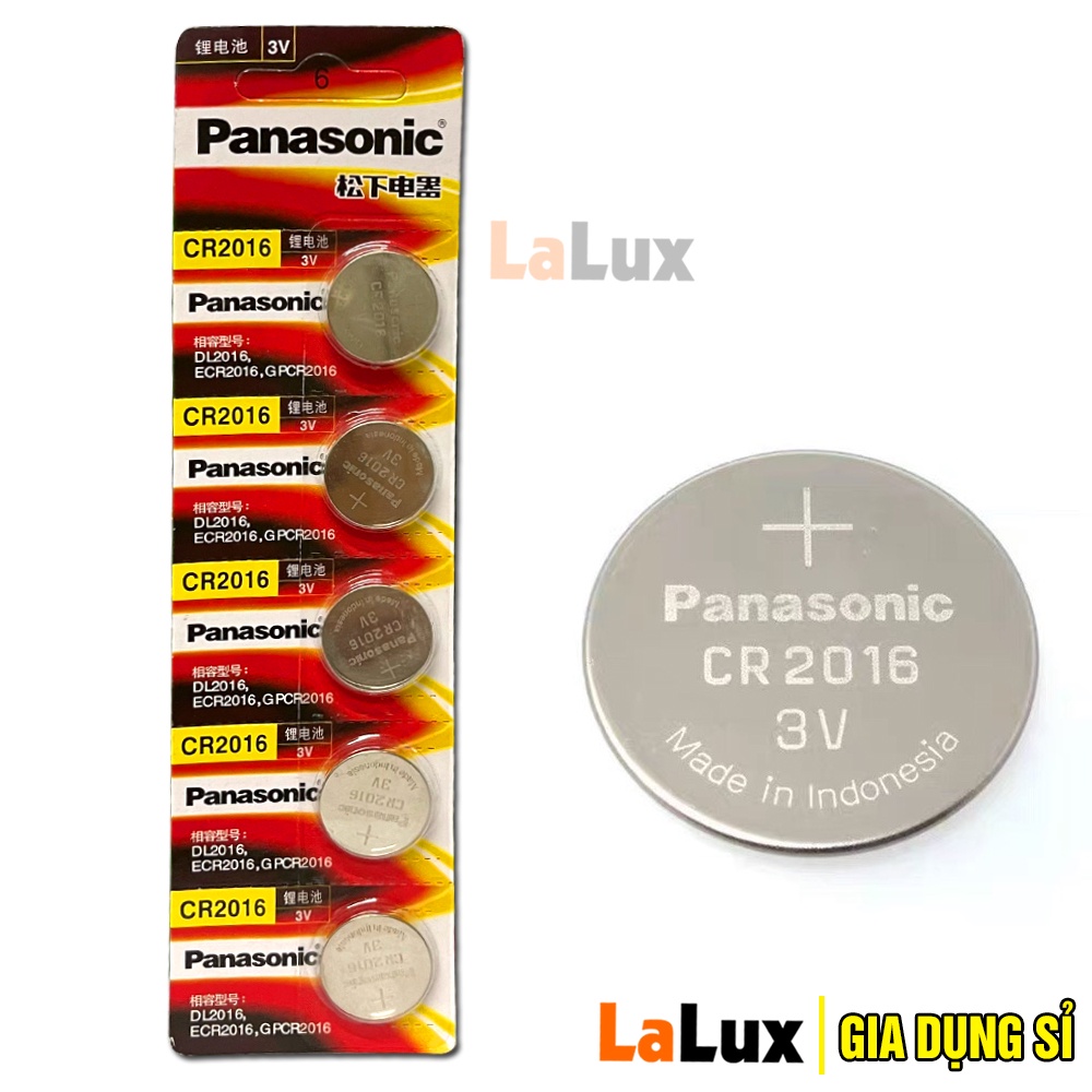 Pin Cr2032 Cr2025 Cr2016 VỈ 5 VIÊN Pin Cmos Panasonic và Maxcell - Pin Cúc Áo cho Đồng Hồ Laptop Đo Đường Huyết LALUX