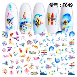 Sticker dán móng tay nail mẫu mùa hè