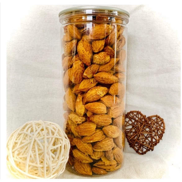 Hạnh Nhân Rang Bơ Vỏ Mỏng Mỹ Hạt Dinh Dưỡng EATCLEAN FOOD - Hũ pet 450g