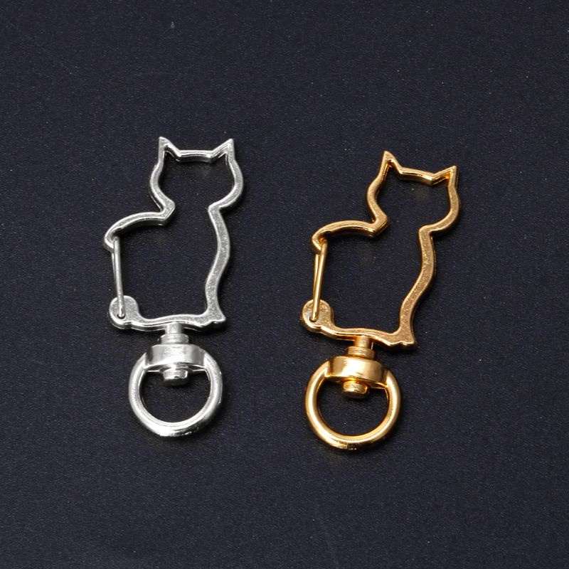 Set 10 Móc Khóa Kim Loại Hình Móng Vuốt Mèo Cho Dây Đeo Chìa Khóa Quyến Rũ