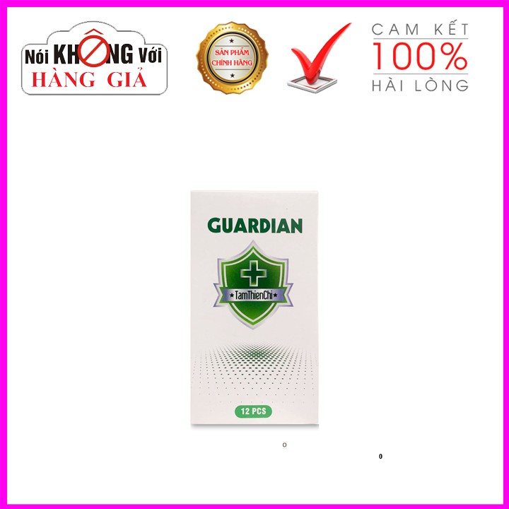 Bao cao su Tâm Thiện Chí GUARDIAN mỏng trơn hộp 12 chiếc