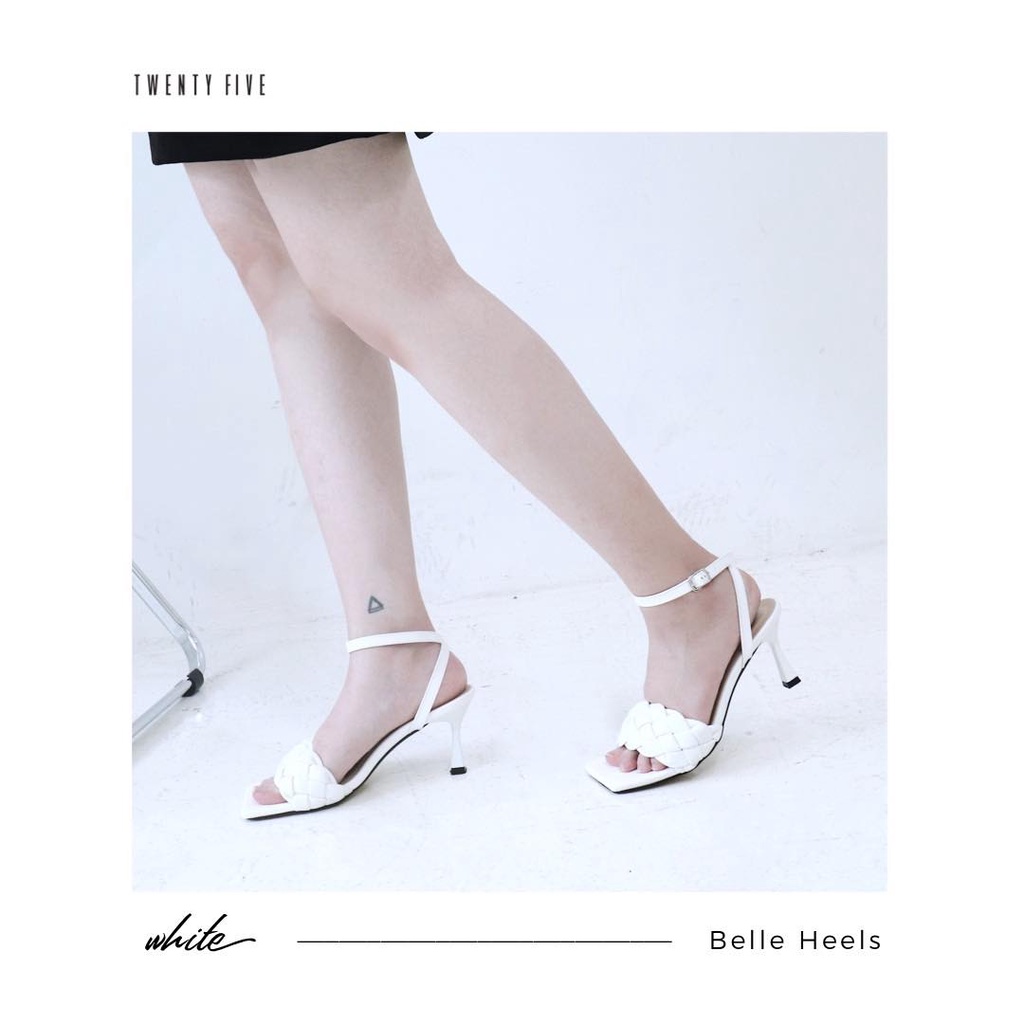 [Mã SKAMLTSM9 giảm 10% đơn 99K] Belle Heels - Guốc da dây cổ chân Twentyfive Studio