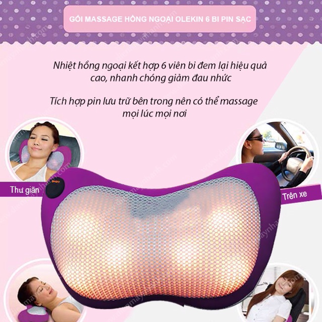 Gối masage hồng ngoại