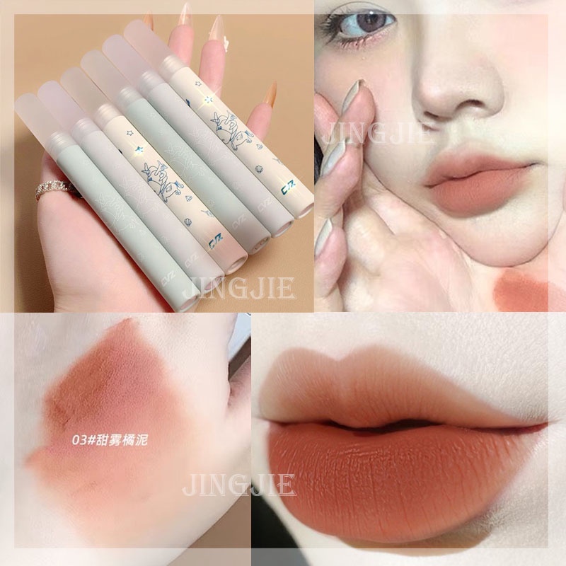 [Hàng mới về] Son môi CVZ chất nhung lì thiết kế hình que kem dễ thương cho nữ