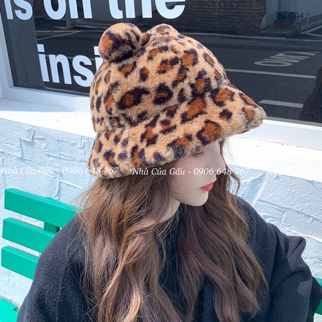 Mũ len lông cục bông cao cấp siêu cute nhìn là mê