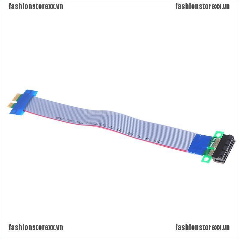 FASI PCI-E Express 1X Riser Card Extender Extension Ribbon Flexible Cable VN