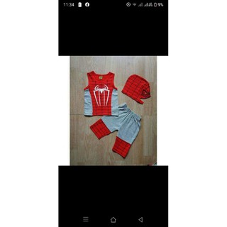 Bộ siêu nhân nhện + kèm đầu trùm size 1-8