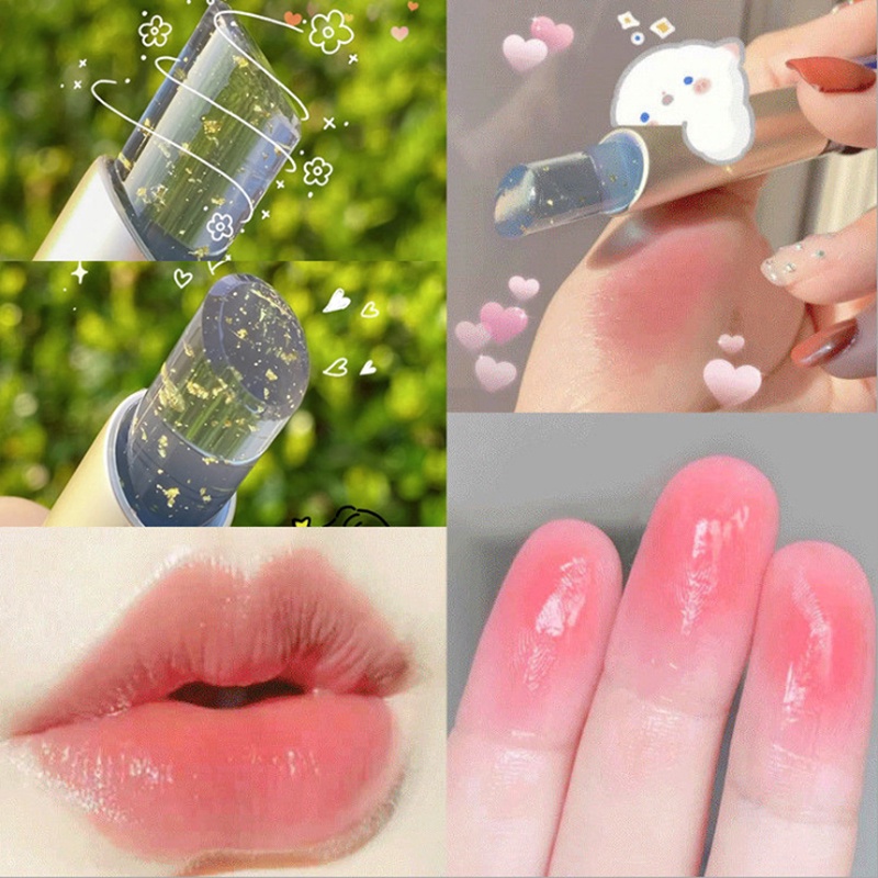 Son Dưỡng Môi Chiết Xuất Hoa Hồng Vàng 24k Dưỡng Ẩm Thay Đổi Màu Sắc Theo Nhiệt Độ