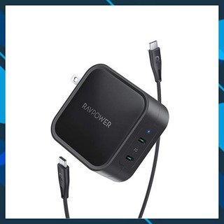 Sạc ravpower rp-pc128, 2 usb-c pd 90w chính hãng