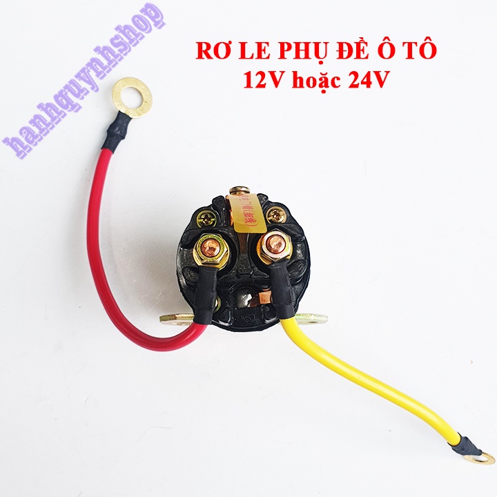 Rơ le phụ đề 12V 24V 2 dây 150A dành cho ô tô máy công trình