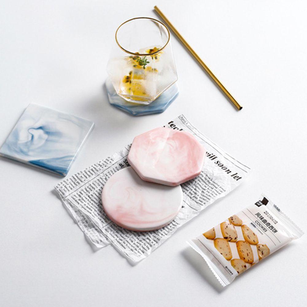 Miếng Lót Ly Chống Bỏng Chống Trượt Họa Tiết Vân Đá 1 Cái