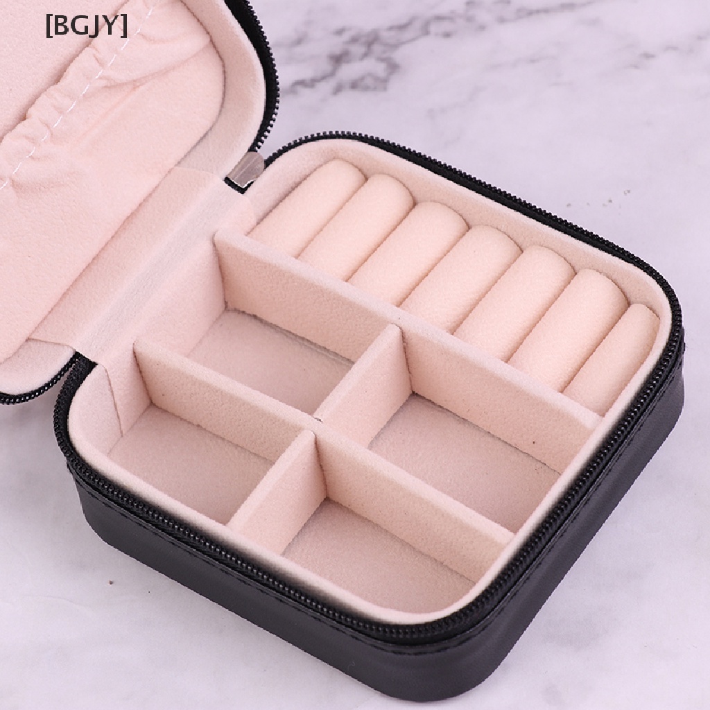 [BGJY] 1Pc Jewelry Organizer Display Storage Box Travel Earrings Ring Jewelry Case Box Hot Sell