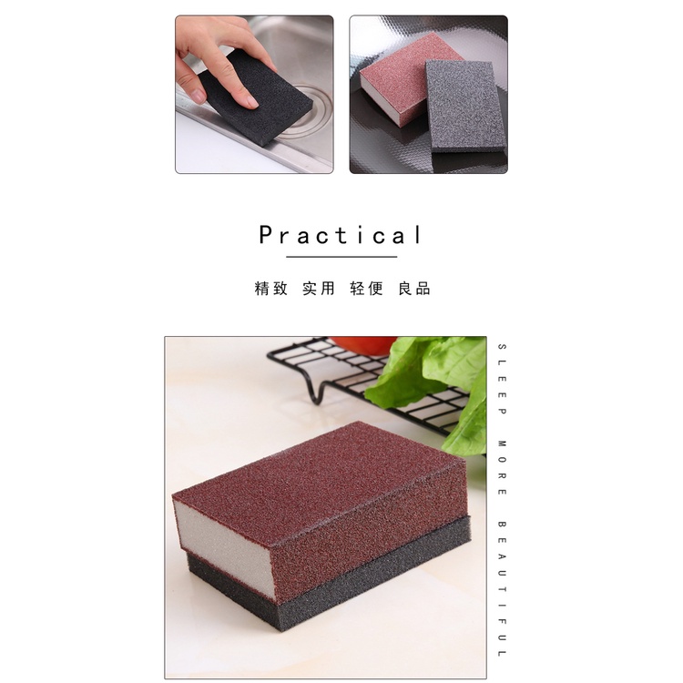 Miếng Bọt Biển Rửa Chén / Nồi Khử Trùng Chống Rỉ Sét Mạnh Tiện Dụng Cho Nhà Bếp
