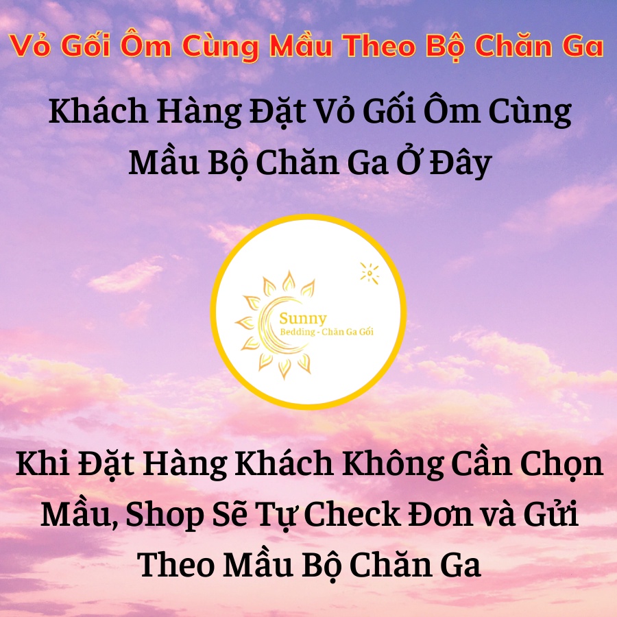 Vỏ Gối Ôm 35x105 Đặt Theo Mẫu Chăn Ga Gối
