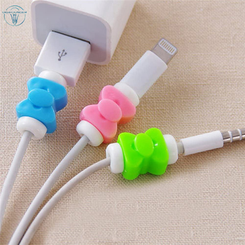 Phụ Kiện Bảo Vệ Đầu Dây Cáp Hình Bướm Dễ Thương