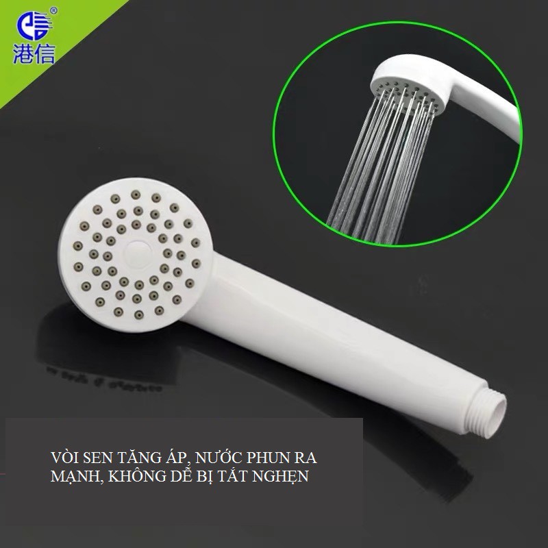 Vòi sen tăng áp phòng tắm nhựa ABS cao cấp VS1872