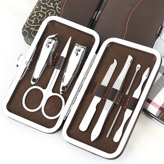 [Mua Là Thích] Bộ Dụng Cụ Cắt Móng Tay Đa Năng 7 Món Bộ Làm Móng Ngoáy Tai Cắt Tỉa Móng Hộp Da Đẹp Bền Chất Lượng Cao