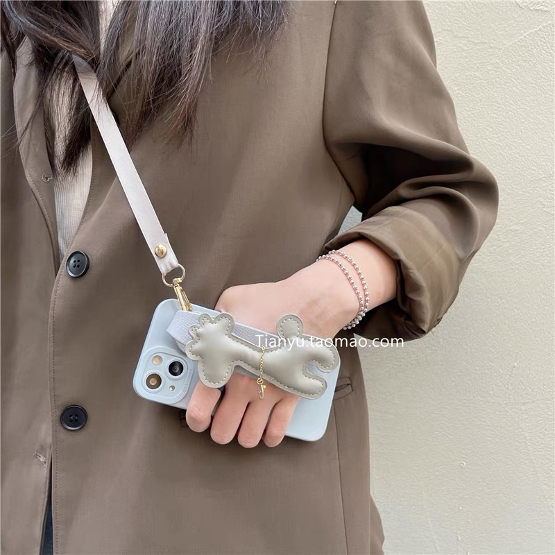 Ốp lưng Iphone có quai đeo cổ tay Giraffe dành cho Iphone 7/7plus/8/8plus/x/xr/xs/11/12/13/pro/promax