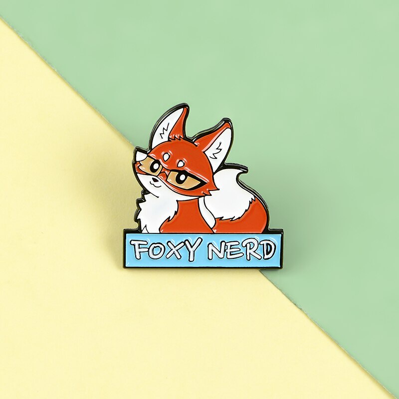 Ghim cài áo hình chú cáo hoạt hình dễ thương