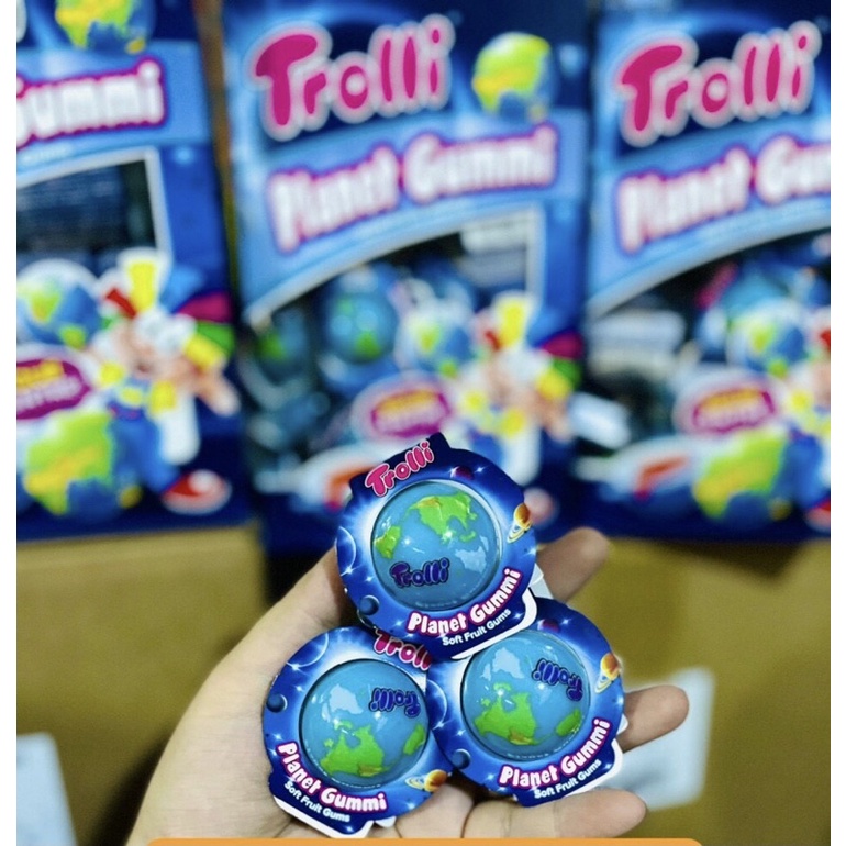 Kẹo dẻo Trolli Pop eye con mắt/ Planet Gummi/ Pizza Trolli