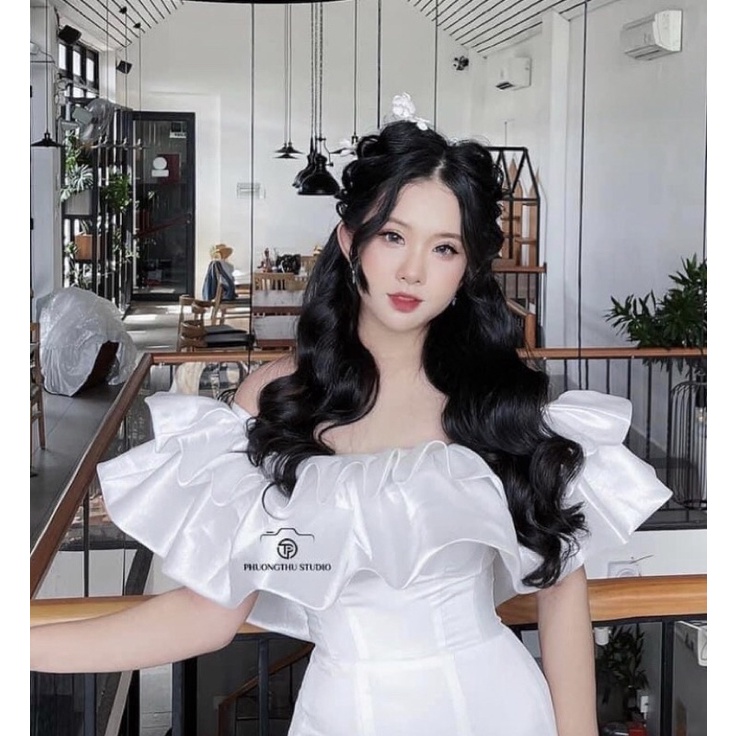 Choàng váy cưới đầm tiệc ty rời bèo dúng