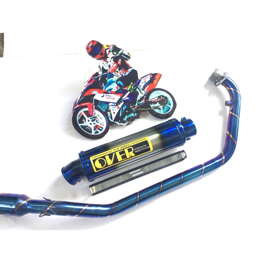Bộ pô over full cổ titan wave, SI, EXCITER, WINER, SONIC