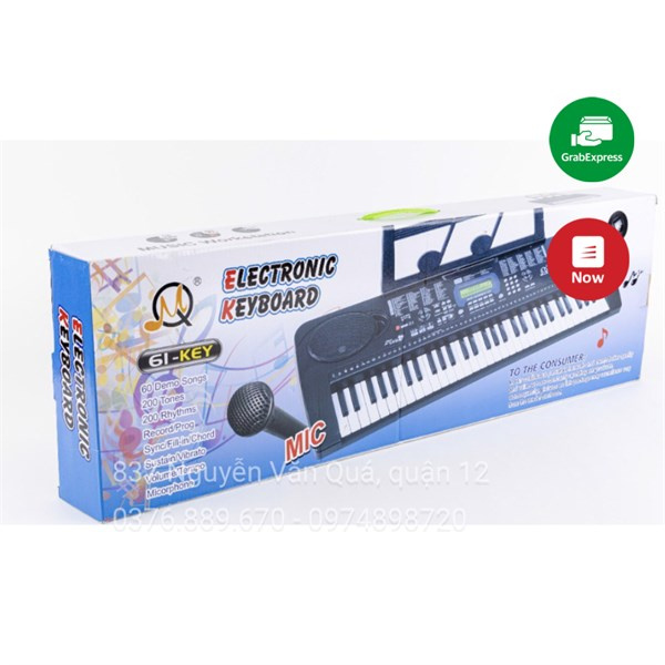 [Cao cấp] Hộp đồ chơi đàn piano pin xịn xò kèm MIC cho bé  MQ6160